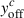 $ y_{\mathrm{off}}^{c} $