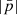 Mathematical equation: $ | \bar{p} | $