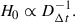 Mathematical equation: $$ \begin{aligned} H_0 \propto D_{\Delta t}^{-1}. \end{aligned} $$