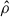 Mathematical equation: $ \hat{\rho} $