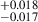 $ _{-0.017}^{+0.018} $