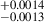 $ _{-0.0013}^{+0.0014} $