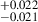$ _{-0.021}^{+0.022} $