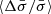 $ \langle\Delta \bar{\sigma}/\bar{\sigma}\rangle $