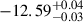 $ -12.59^{+0.04}_{-0.03} $