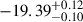 $ -19.39^{+0.12}_{-0.10} $