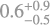 $\[0.6_{-0.5}^{+0.9}\]$