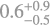 $\[0.6_{-0.5}^{+0.9}\]$
