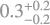 $\[0.3_{-0.2}^{+0.2}\]$