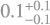 $\[0.1_{-0.1}^{+0.1}\]$