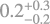 $\[0.2_{-0.2}^{+0.3}\]$