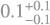 $\[0.1_{-0.1}^{+0.1}\]$