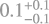 $\[0.1_{-0.1}^{+0.1}\]$