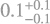 $\[0.1_{-0.1}^{+0.1}\]$