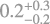 $\[0.2_{-0.2}^{+0.3}\]$