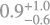 $\[0.9_{-0.6}^{+1.0}\]$
