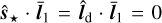 Mathematical equation: $\[\hat{\boldsymbol{s}}_{\star} \cdot \overline{\boldsymbol{l}}_{1}=\hat{\boldsymbol{l}}_{\mathrm{d}} \cdot \overline{\boldsymbol{l}}_{1}=0\]$