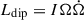 Mathematical equation: $ L_\mathrm{{dip}} = I\Omega\dot{\Omega} $