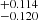 $ ^{+0.114}_{-0.120} $