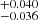 $ ^{+0.040}_{-0.036} $