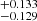 $ ^{+0.133}_{-0.129} $