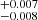 $ ^{+0.007}_{-0.008} $