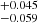 $ ^{+0.045}_{-0.059} $