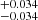$ ^{+0.034}_{-0.034} $