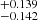 $ ^{+0.139}_{-0.142} $