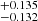$ ^{+0.135}_{-0.132} $