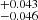 $ ^{+0.043}_{-0.046} $