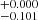 $ ^{+0.000}_{-0.101} $
