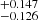 $ ^{+0.147}_{-0.126} $