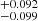 $ ^{+0.092}_{-0.099} $