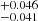 $ ^{+0.046}_{-0.041} $