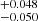 $ ^{+0.048}_{-0.050} $
