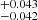 $ ^{+0.043}_{-0.042} $