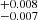 $ ^{+0.008}_{-0.007} $