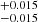 $ ^{+0.015}_{-0.015} $