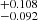 $ ^{+0.108}_{-0.092} $