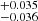 $ ^{+0.035}_{-0.036} $