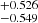 $ ^{+0.526}_{-0.549} $