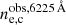 Mathematical equation: $ n_{\mathrm{e,c}}^{\mathrm{obs},6225\,\AA} $