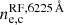 Mathematical equation: $ n_{\mathrm{e,c}}^{\mathrm{RF},6225\,\AA} $