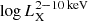$ \log L_{\mathrm{X}}^{2-10 \text{ keV}} $