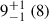 $ 9^{+1}_{-1}\ (8) $