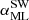 $ \alpha^{\text{SW}}_{\text{ML}} $