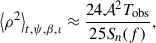 Mathematical equation: $$ \begin{aligned} \left\langle \rho ^2 \right\rangle _{t,\psi ,\beta ,\iota } \approx \frac{24 \mathcal{A} ^2 T_{\rm obs}}{25 S_n(f)}, \end{aligned} $$