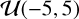 $\mathcal{U}(-5,5)$