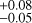 $^{+0.08}_{-0.05}$